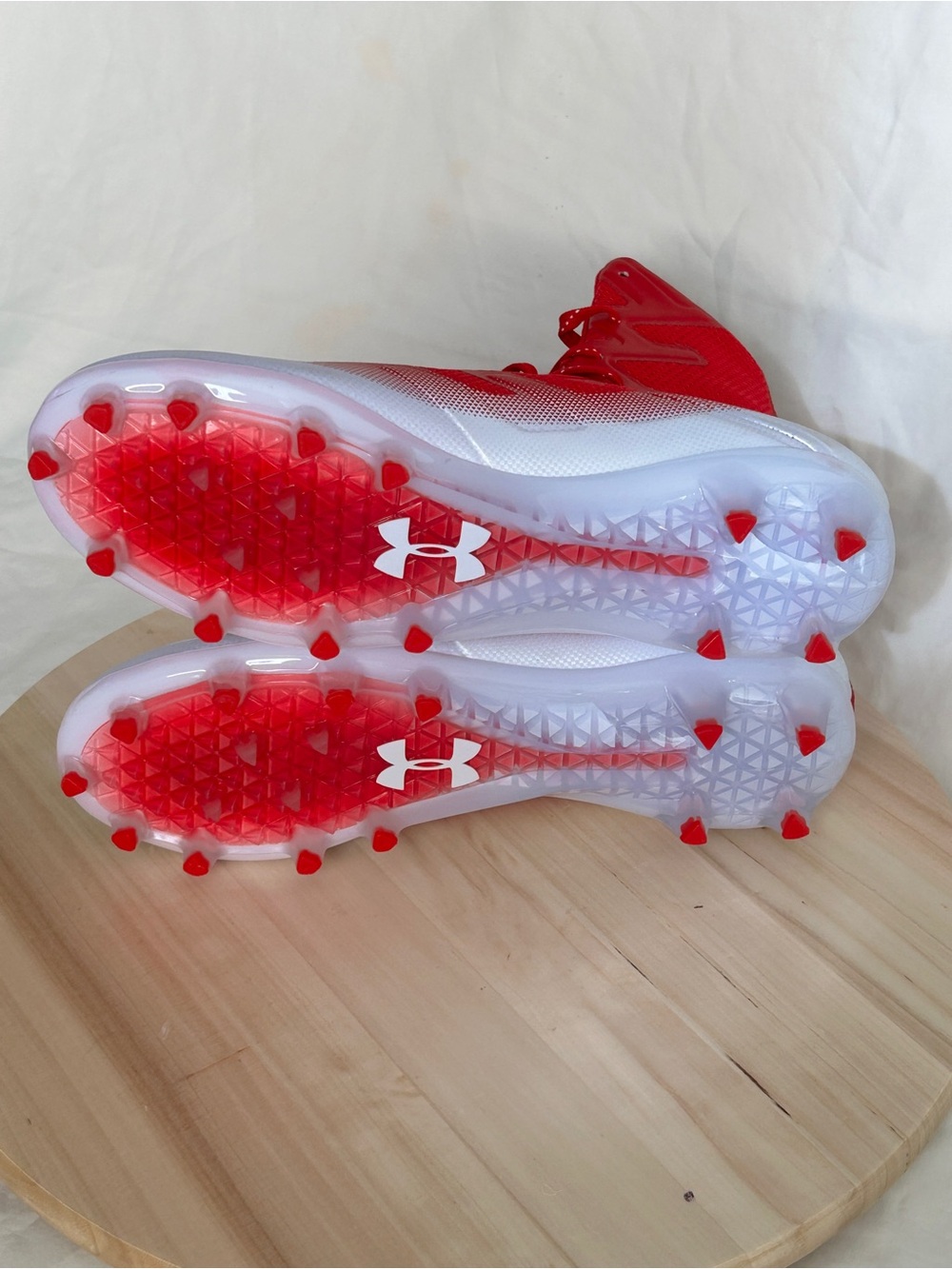 Under Armour Highlight 3021730-600 Football Cleats Red US 9 Medium D - Picture 6 of 6